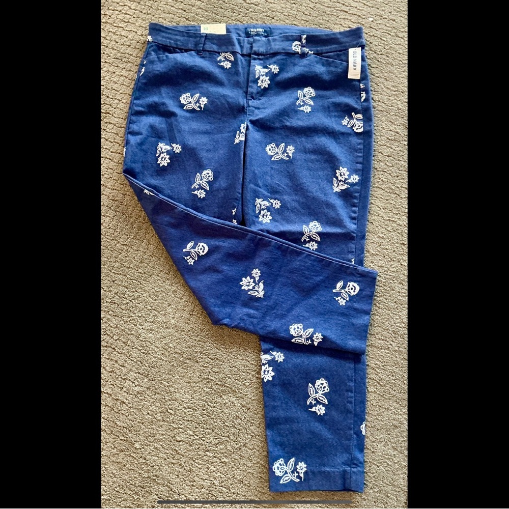 Old Navy Denim Pixie Mid-Rise Pants Sz 16